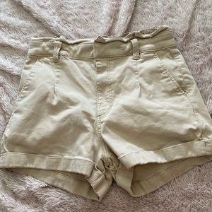 Express extreme high rise shortie khaki